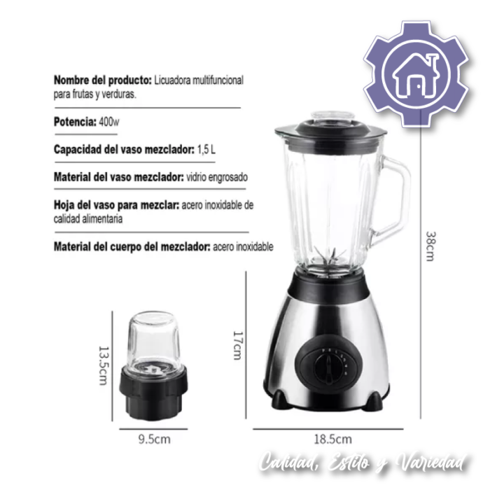 Licuadora Blender Modlon Juguera 1.5l 850w + Moledor - Image 3
